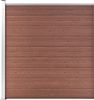 vidaXL Gartenzaun WPC 1737x186 cm Braun 3053215 Bild 5