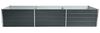 Metall Blumenbeet Hochbeet 240x80x45 cm Grau Pflanzbeet Gemüsebeet Pflanzkasten Bild 3