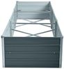 Metall Blumenbeet Hochbeet 240x80x45 cm Grau Pflanzbeet Gemüsebeet Pflanzkasten Bild 2