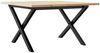 vidaXL Couchtisch X-Gestell 60x60x40cm Massivholz Kiefer und Stahl 3282682 Bild 2