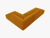 Micadoni Ecksofa Ruby 4-Sitzer Rechts Samt Salvador Gelb Bild 4