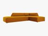 Micadoni Ecksofa Ruby 4-Sitzer Rechts Samt Salvador Gelb Bild 2