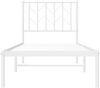 vidaXL Metallbett ohne Matratze mit Kopfteil Weiß 75x190 cm 374476 Bild 5
