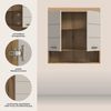 welltime Hängeschrank SIENA, Breite 74cm, 2 Türen, 1 offenes Fächer, MDF-Front (TOPSELLER) in verschiedenen Farben erhältlich, Badmöbel, Badschrank, Schrank, Bad Bild 3