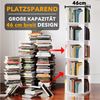 SpaceAid Bücherregal 360-Grad drehbares Bücherregal, 1-tlg, Standregal mit 5 Ebenen, weiß Bild 2