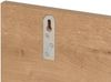Wandregal HWC-M48, Hängeregal Regal Holzregal Schweberegal, 3 Fächer 20x120x21cm ~ natur Bild 5
