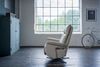 KAWOLA Sessel NAMA Relaxsessel drehbar Leder grau 111 x 86 x 78 cm Bild 5