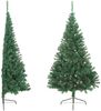vidaXL Künstlicher Halb-Weihnachtsbaum mit Ständer Grün 240 cm PVC 328416 Bild 4