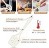 LuxusKollektion Silikonform Küchenhelfer Silikon 9tlg Pfannenwender Grillzange antihaft Weiß Bild 2