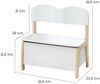roba Kindertruhenbank - Massivholz und MDF - Rücken und Sitzfläche weiß lackiert Bild 4