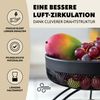 eluno Obstetagere, mit Bananenhalter, Metall, schwarz, ca. 30 x 38,5 x 30 cm (B/H/T) Bild 5