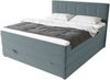 99rooms Madagaskar Boxspringbett Velours KRONOS Himmelgrau 160x200 cm Bonell-Federung Bild 3