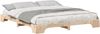 vidaXL Bettrahmen Braun 200 x 210 cm Massives Kiefernholz 872908 Bild 2