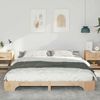 vidaXL Bettrahmen Braun 200 x 210 cm Massives Kiefernholz 872908 Bild 3