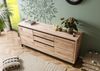 Sideboard Wildeiche 190x45x85 bianco geölt VILLANDERS #251 Bild 2