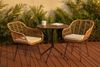 Kobolo 4-Fußstuhl Gartenstühle Stuhl Stühle RETRO inkl Kissen S/2 (Polyrattan, 2 St) Bild 2