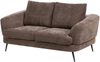 Sofa Set 3-Sitzer KJAER Chenillegewebe Dunkelbraun Bild 5