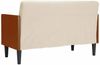vidaXL Zweisitzer-Sofa mit Nackenrollen 110 cm Leinen 4100606 Bild 5