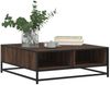 Couchtisch, Sofatisch Braun Eichen-Optik 80x80x30 cm Holzwerkstoff Metall Bild 4
