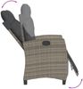 vidaXL 7-tlg. Garten-Essgruppe mit Kissen Grau Poly Rattan 3212915 Bild 4