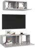 vidaXL 2-tlg. TV-Schrank-Set Betongrau Spanplatte [3079122] Bild 5