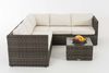 CLP Ecksofa-Garnitur Liberi 5mm Ecksofa-Garnitur Polyrattan,grau-meliert cremeweiß Bild 4