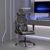 vidaXL Gaming-Stuhl Schwarz und Grau Kunstleder 3143669 Bild 2
