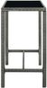 Garten-Bartisch JONI Grau 130x60x110 cm Poly Rattan und Glas | Gartentisch Rattan Bistrotisch Outdoortisch Terrassentisch Bild 4
