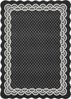 GarveeMore Teppich eleganter und hübscher Flachflor-Teppich mit Wellenrand, rechteckig, Höhe: 7 mm, waschbar, rutschfest, für Wohnzimmer/Schlafzimmer/Esszimmer/Flur/Diele Bild 3
