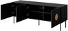 TV-Lowboard Palazzo 150 3D (Farbe: Schwarz Matt / Schwarz Matt + Eiche Craft) Bild 4