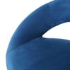 2er-Set Barhocker HWC-F46, Barstuhl Tresenhocker Bistrohocker, Gestell schwarz ~ Samt, petrol-blau Bild 5