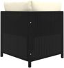 vidaXL 2-Sitzer-Gartensofa mit Kissen Schwarz Poly Rattan 313512 Bild 4