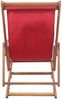 vidaXL Strandstuhl Klappbar Stoff und Massivholz Rot 43995 Bild 4