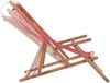 vidaXL Strandstuhl Klappbar Stoff und Massivholz Rot 43995 Bild 5