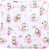 TupTam Baby Wickeltischauflage mit Baumwollbezug Gemustert, Farbe: Giraffe/Rosa, Größe: 70x60 cm Bild 5