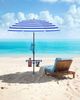 SONGMICS Sonnenschirm, Strandschirm, Sonnenschutz UPF 50+, Ablagefläche, ∅160 cm Bild 2