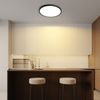 ZMH Deckenlampe LED Deckenleuchte Flach - Schlafzimmerlampe 18CM Badezimmerlampe 15W Küchenlampe Schlafzimmer Schwarz Deckenbeleuchtung Flurlampe Decke Badlampe 3000K-6500K für Küche Flur Bild 5