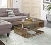 Dmora Couchtisch Natalia, Wohnzimmer-Couchtisch, niedriges Aufbewahrungselement, Couchtisch, 90x55x41 cm, Ahorn Bild 2