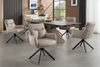 riess-ambiente 4-Fußstuhl PROMETHEUS beige - Samt, Vogue Velours, Metall, Taschenfederkern (Einzelartikel, 1 St), mit 180° Drehfunktion und Autoreturn – ideal für elegante Esszimmer Bild 4