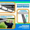 KESSER® - Trampolin Randabdeckung Ø 244 , 305 , 366 , 426 cm , 30cm breit 100% UV-beständig reißfest Federabdeckung , Grün , Blau Hellgrau, 426 cm Bild 5