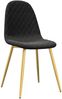vidaXL Esszimmerstühle 2 Stk. Schwarz Samt [325674] Bild 3