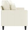 vidaXL 2-Sitzer-Sofa Creme 140 cm Samt 359311 Bild 4