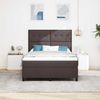 vidaXL Boxspringbett mit Kopfteil Dunkelbraun 140 x 190 cm Stoff 3342868 Bild 4