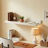 Relaxdays Schmales Wandregal aus Walnussholz Bild 5