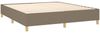 vidaXL Boxspringbett mit Matratze & LED Taupe 180x200 cm Stoff 3135537 Bild 5