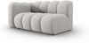Micadoni Modulares Sofa Lupine 2-Sitzer Links Chenille Haga Hellgrau Bild 2