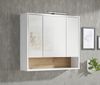 Badezimmer-Set >Liguria< (2-tlg.) in Weiß / Evoke Eiche Dekor - 80x191x40 (BxHxT) Bild 5