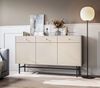 AX LIVING Kommode modern Dinley 155 cm Beige Matt mit Türen & Schubladen Bild 5