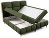 Boxspringbett Schlafzimmerbett CHARLIE 160x200cm Stoff Fibi Honiggelb Bild 4