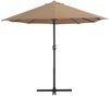 vidaXL Sonnenschirm mit Aluminium-Mast 460x270 cm Taupe 44870 Bild 4